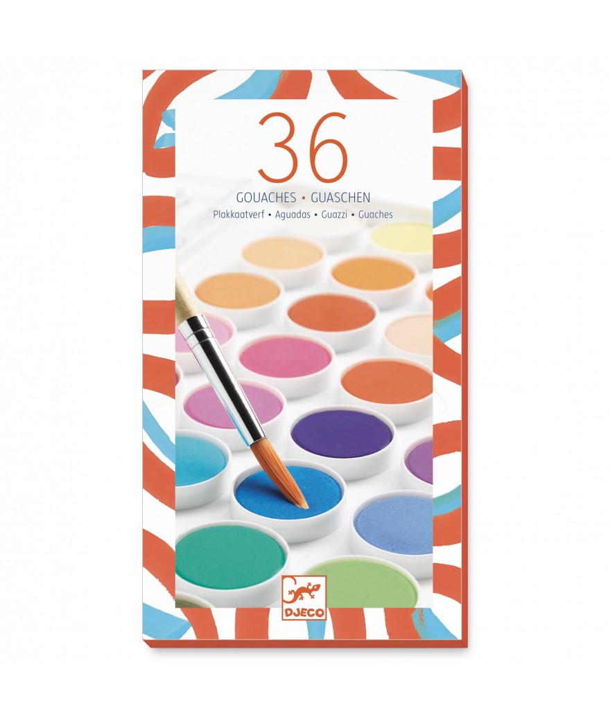 Verf Djeco: 36 kleuren