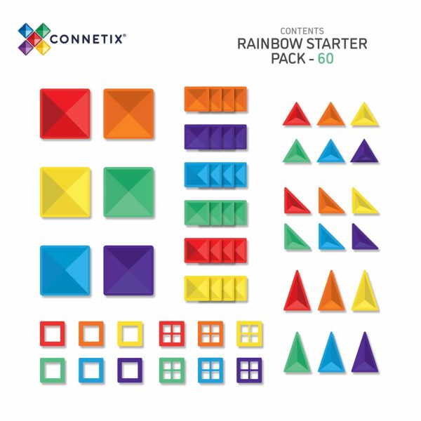 Connetix: Rainbow Starter Pack 60 pc - Afbeelding 2